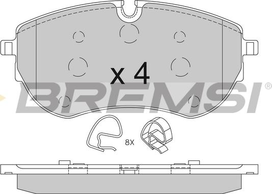 Bremsi BP3849 - Brake Pad Set, disc brake autospares.lv