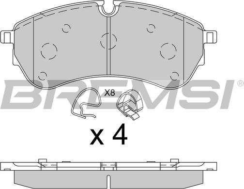 Bremsi BP3846 - Brake Pad Set, disc brake autospares.lv