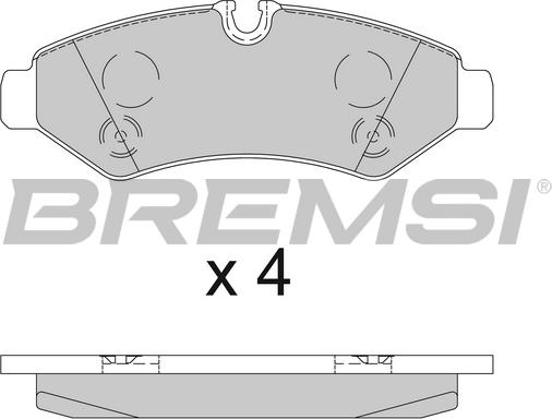 Bremsi BP3848 - Brake Pad Set, disc brake autospares.lv