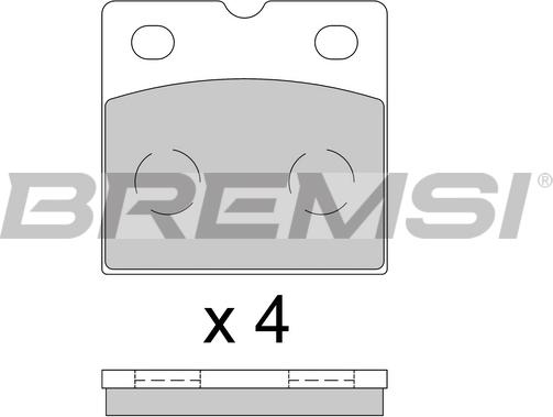 Bremsi BP3851 - Brake Pad Set, disc parking brake autospares.lv