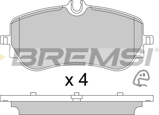 Bremsi BP3836 - Brake Pad Set, disc brake autospares.lv