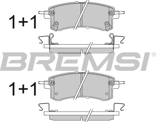 Bremsi BP3823 - Brake Pad Set, disc brake autospares.lv