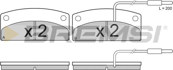 Bremsi BP3875 - Brake Pad Set, disc brake autospares.lv