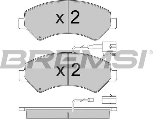 Bremsi BP3871 - Brake Pad Set, disc brake autospares.lv