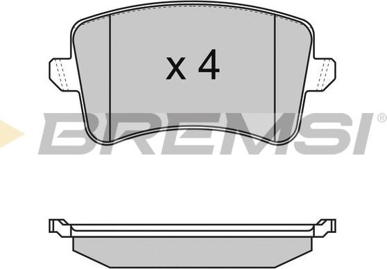 Bremsi BP3349 - Brake Pad Set, disc brake autospares.lv