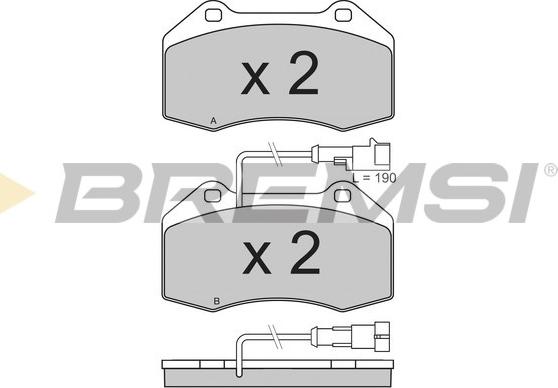 Bremsi BP3354 - Brake Pad Set, disc brake autospares.lv