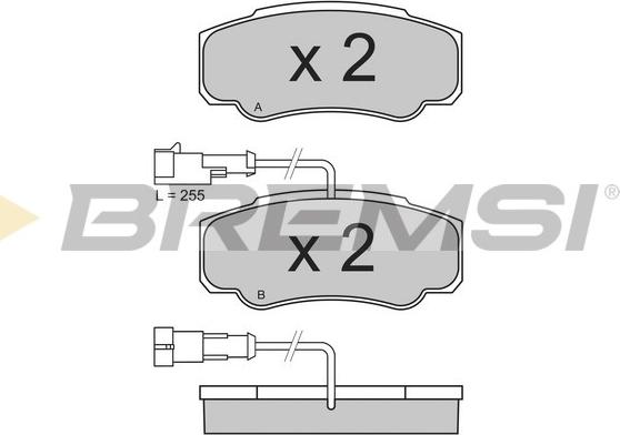 Bremsi BP3357 - Brake Pad Set, disc brake autospares.lv