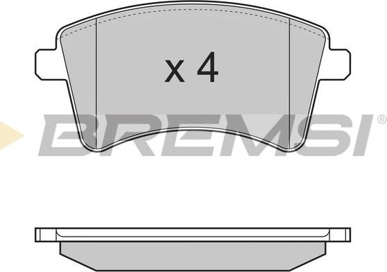 Bremsi BP3367 - Brake Pad Set, disc brake autospares.lv