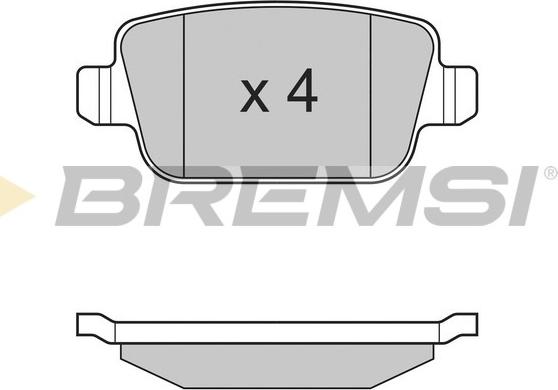 Bremsi BP3300 - Brake Pad Set, disc brake autospares.lv