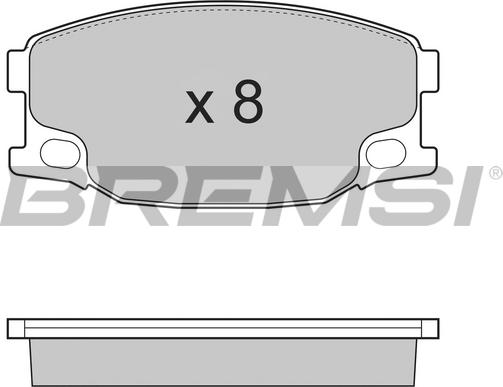 Bremsi BP3318 - Brake Pad Set, disc brake autospares.lv