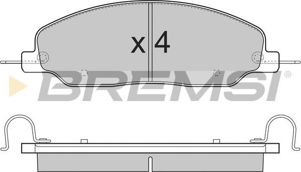 Bremsi BP3312 - Brake Pad Set, disc brake autospares.lv