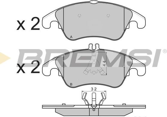 Bremsi BP3317 - Brake Pad Set, disc brake autospares.lv