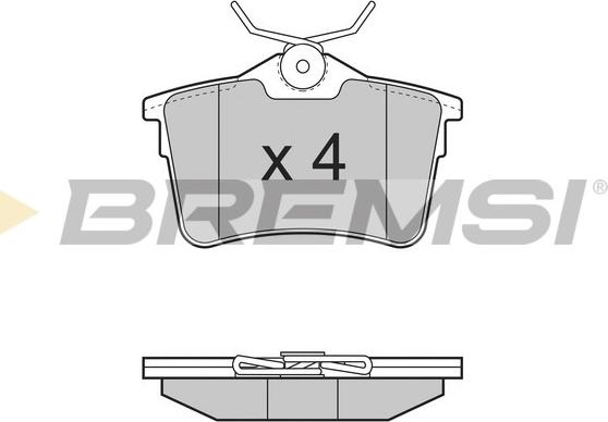 Bremsi BP3386 - Brake Pad Set, disc brake autospares.lv