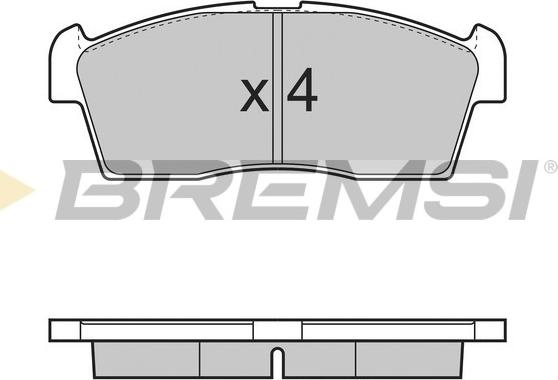 Bremsi BP3380 - Brake Pad Set, disc brake autospares.lv