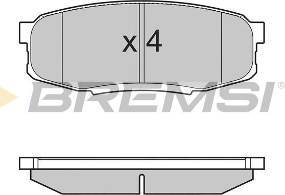 Bremsi BP3382 - Brake Pad Set, disc brake autospares.lv