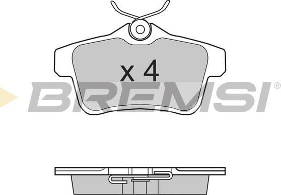 Bremsi BP3387 - Brake Pad Set, disc brake autospares.lv