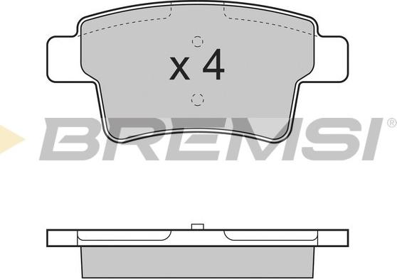 Bremsi BP3331 - Brake Pad Set, disc brake autospares.lv