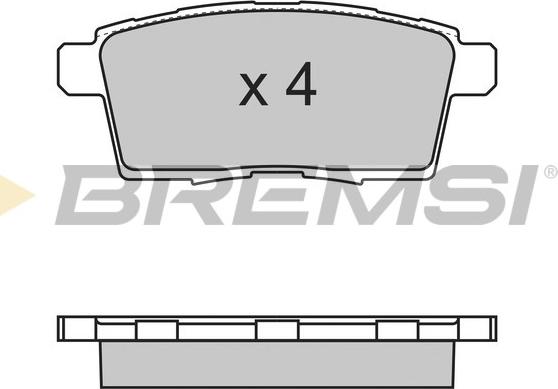 Bremsi BP3333 - Brake Pad Set, disc brake autospares.lv