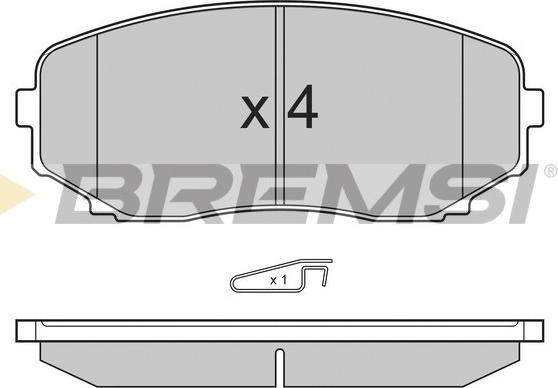 Bremsi BP3332 - Brake Pad Set, disc brake autospares.lv