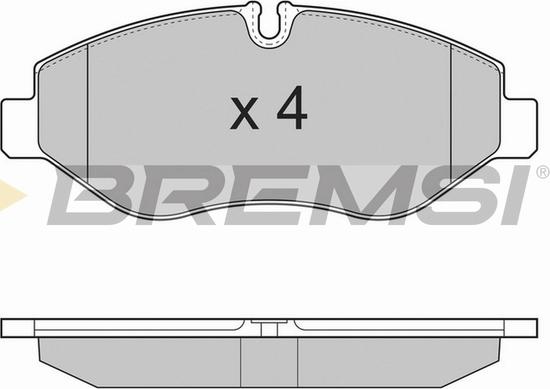 Bremsi BP3324TR - Brake Pad Set, disc brake autospares.lv