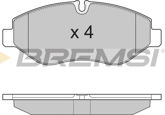 Bremsi BP3324 - Brake Pad Set, disc brake autospares.lv