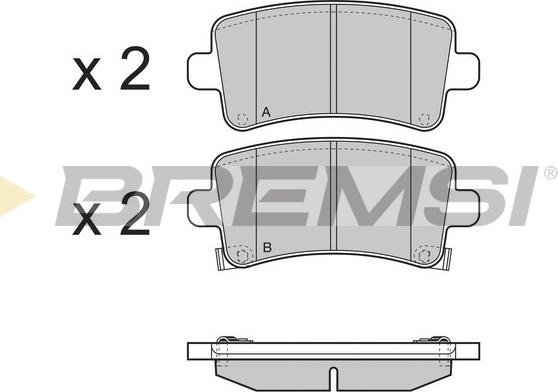 Bremsi BP3379 - Brake Pad Set, disc brake autospares.lv