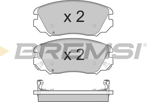 Bremsi BP3376 - Brake Pad Set, disc brake autospares.lv