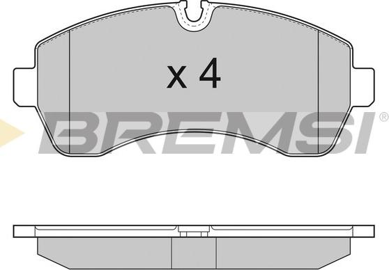 Bremsi BP3290 - Brake Pad Set, disc brake autospares.lv