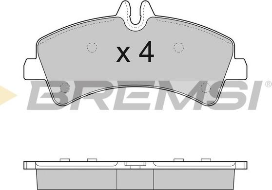 Bremsi BP3291 - Brake Pad Set, disc brake autospares.lv