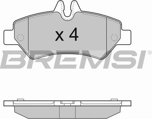 Bremsi BP3293TR - Brake Pad Set, disc brake autospares.lv