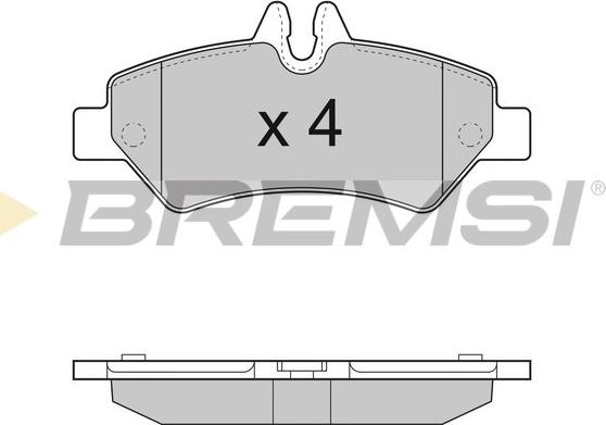 Bremsi BP3293 - Brake Pad Set, disc brake autospares.lv