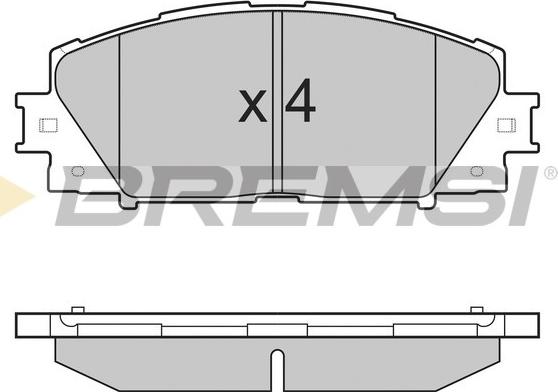 Bremsi BP3249 - Brake Pad Set, disc brake autospares.lv