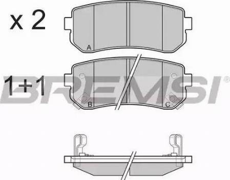 Bremsi BP3241 - Brake Pad Set, disc brake autospares.lv