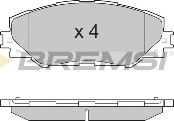 Bremsi BP3250 - Brake Pad Set, disc brake autospares.lv