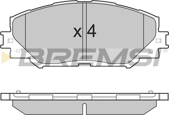 Bremsi BP3251 - Brake Pad Set, disc brake autospares.lv