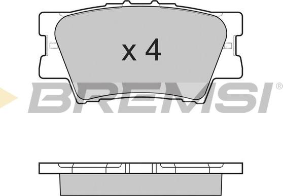 Bremsi BP3252 - Brake Pad Set, disc brake autospares.lv