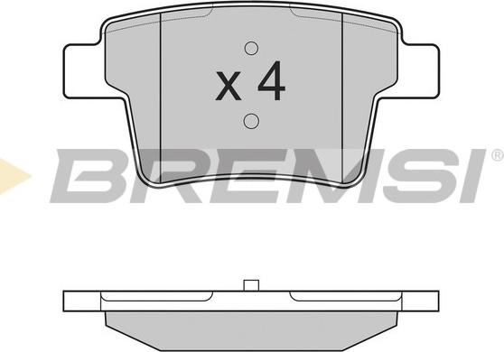 Bremsi BP3266 - Brake Pad Set, disc brake autospares.lv