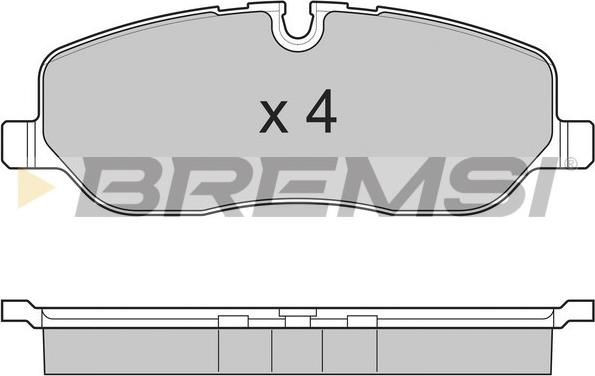 Bremsi BP3206 - Brake Pad Set, disc brake autospares.lv