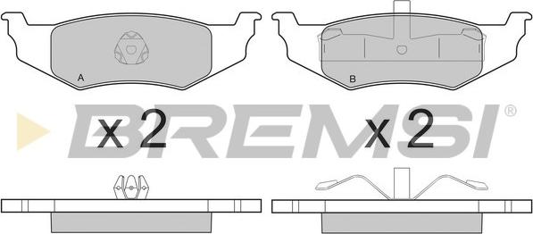 Bremsi BP3216 - Brake Pad Set, disc brake autospares.lv