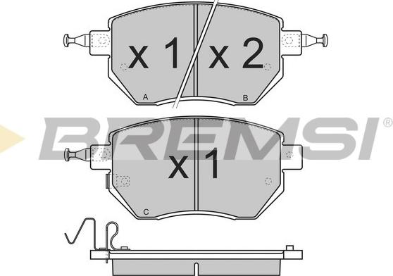 Bremsi BP3210 - Brake Pad Set, disc brake autospares.lv