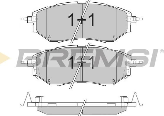 Bremsi BP3211 - Brake Pad Set, disc brake autospares.lv