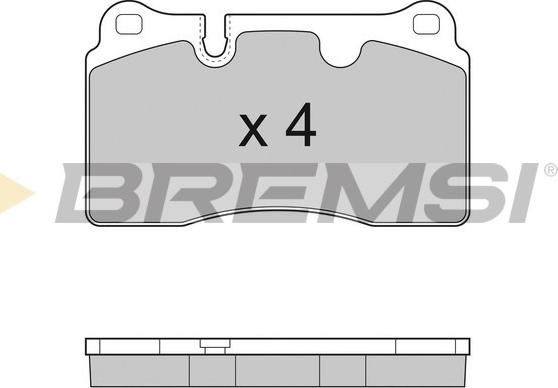 Bremsi BP3289 - Brake Pad Set, disc brake autospares.lv