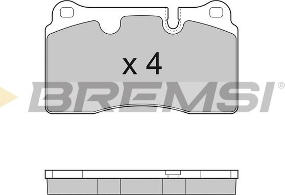 Bremsi BP3288 - Brake Pad Set, disc brake autospares.lv