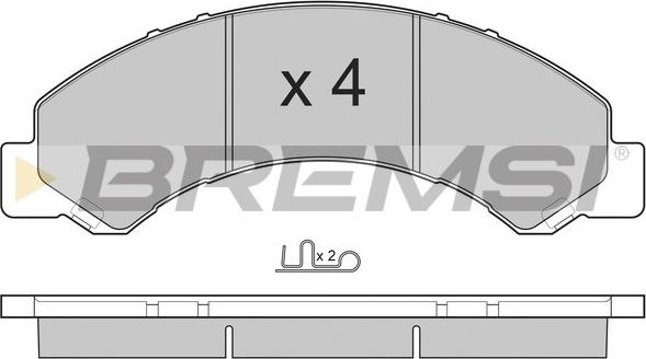 Bremsi BP3235 - Brake Pad Set, disc brake autospares.lv