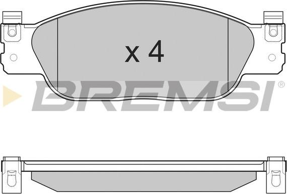 Bremsi BP3224 - Brake Pad Set, disc brake autospares.lv