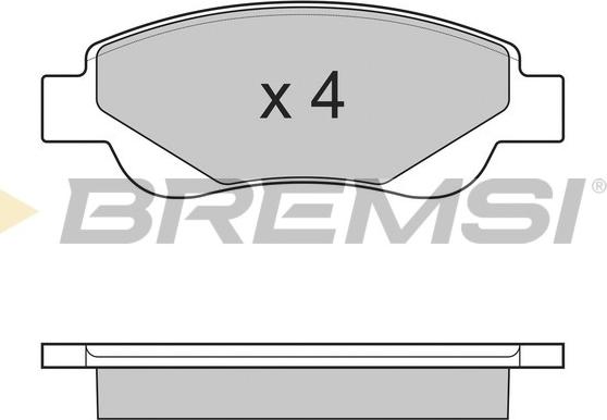 Bremsi BP3225 - Brake Pad Set, disc brake autospares.lv