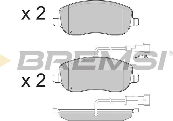 Bremsi BP3226 - Brake Pad Set, disc brake autospares.lv