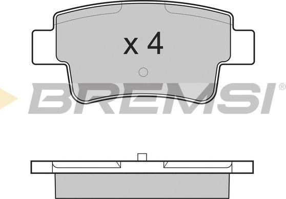 Bremsi BP3228 - Brake Pad Set, disc brake autospares.lv