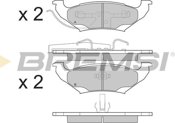 Bremsi BP3223 - Brake Pad Set, disc brake autospares.lv