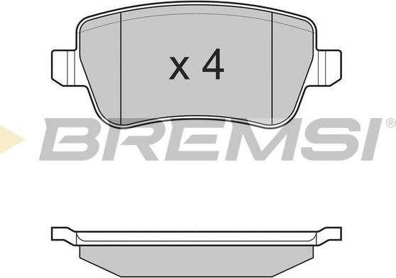 Bremsi BP3227 - Brake Pad Set, disc brake autospares.lv